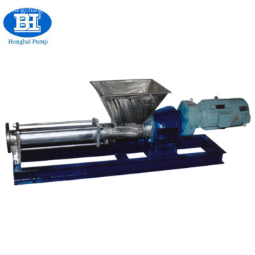 Stainless steel paste screw pump for food industry